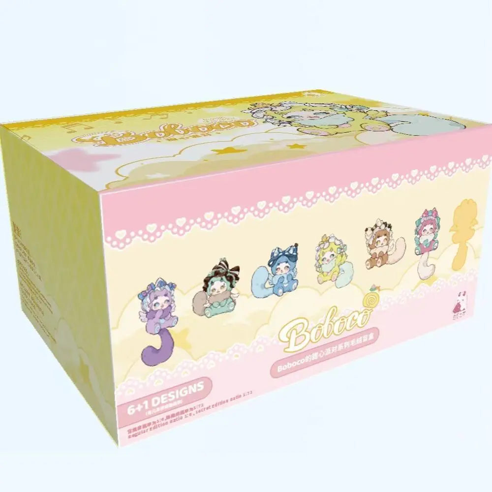 BoBoCo V1-Plush Blind Box. memorable gift Plush Toy. Glue Face Plush Toy. Sweet Plush doll. Unique Design for Collectors and Fans of the Series Blindbags Random Surprise Set