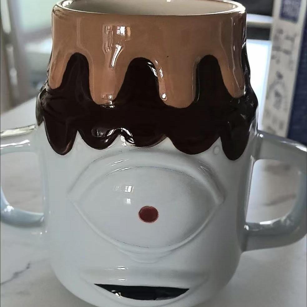 Jujutsu Kaisen Inspired Jogo Mug – Funny Volcano Head Character Coffee Cup, Anime Ceramic Mug Gift for Fans