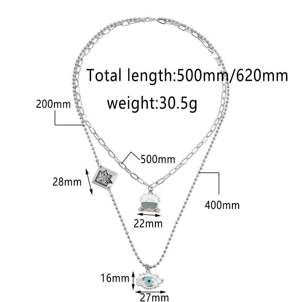 JJK Gojo Satoru Mini Pendant Necklace – Stylish Creative Anime Jewelry Accessory
