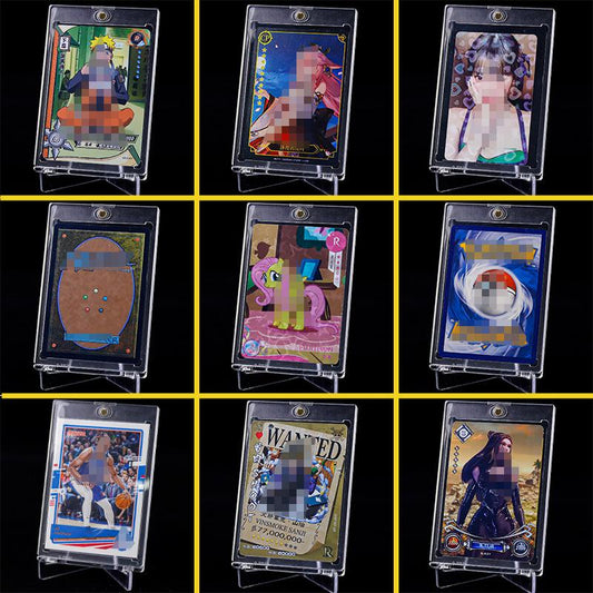 Anime Card Magnetic Display Case – Clear Acrylic Protector Card Holder for Game TCG Collection Cards, Gift for Trading Card Fans
