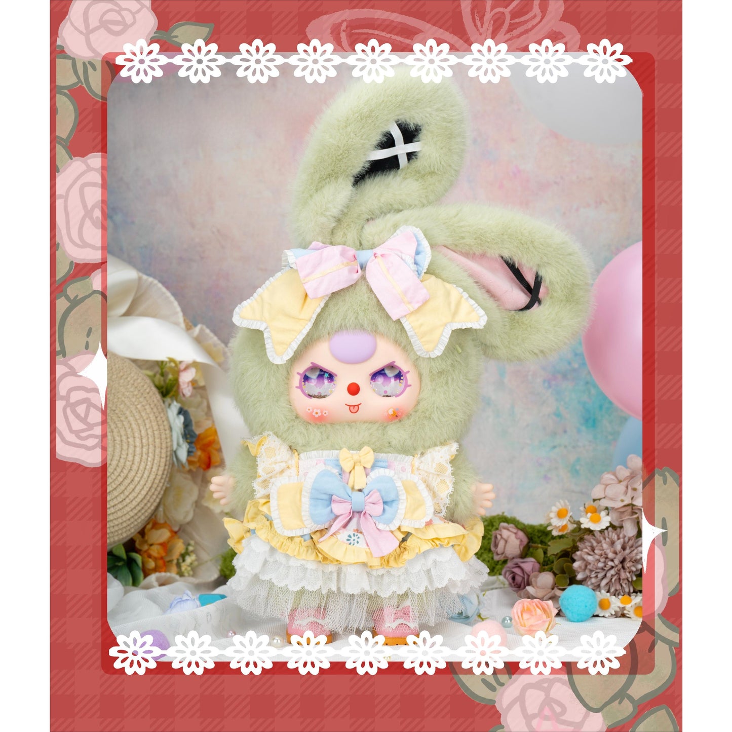 BabyThree 400% Lolita’s Dreamland Plush Blind Box – Soft Collectible Doll Figure Gift for Girls