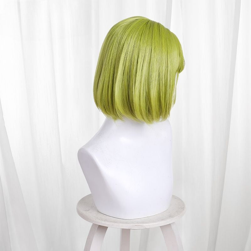 Coco Apprentice Edition Cosplay Wig - Grass Green Realistic Scalp Bob