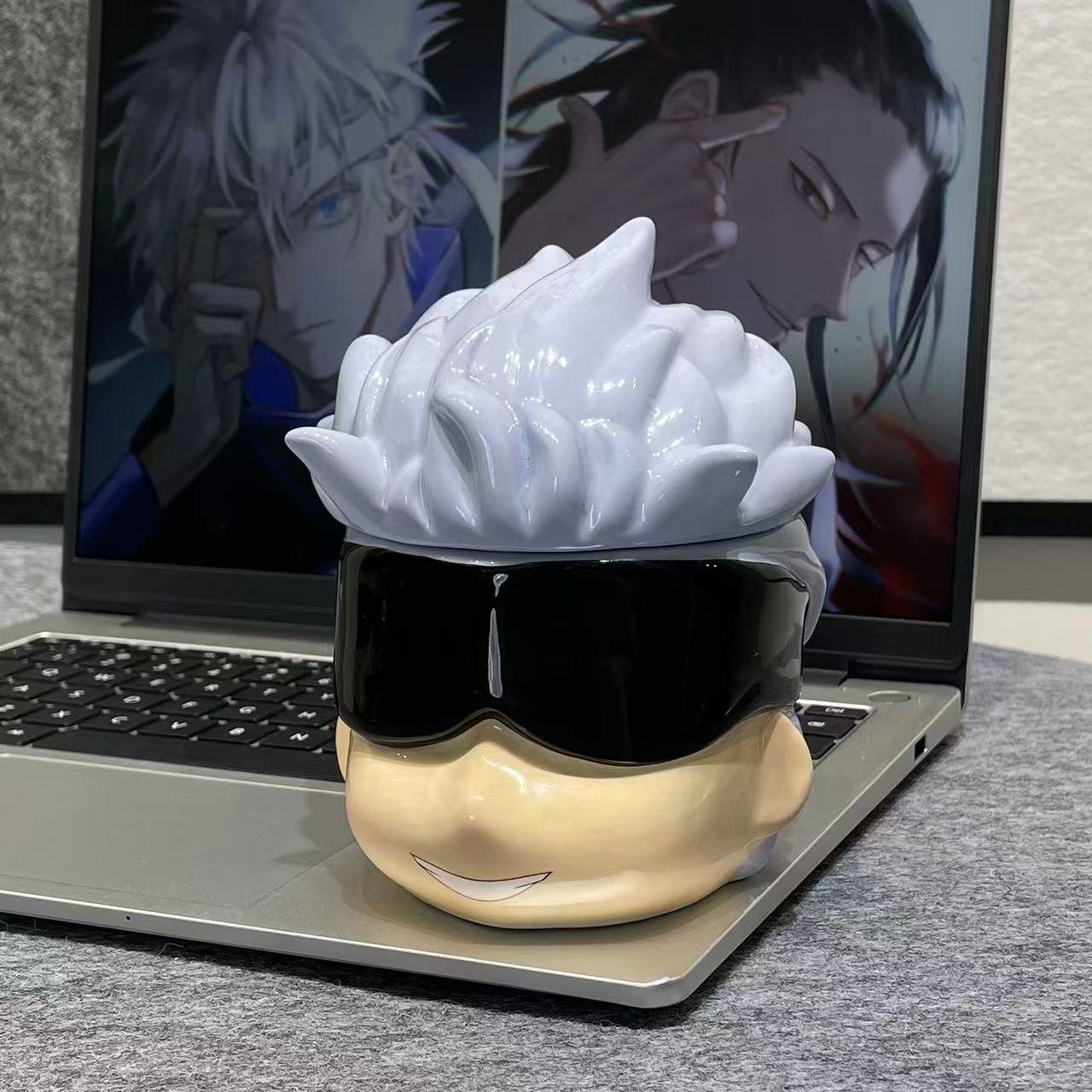 Jujutsu Kaisen Gojo Satoru & Suguru Geto Hand-Painted Ceramic Mug – Anime Coffee Cup, Collectible Gift for Fans