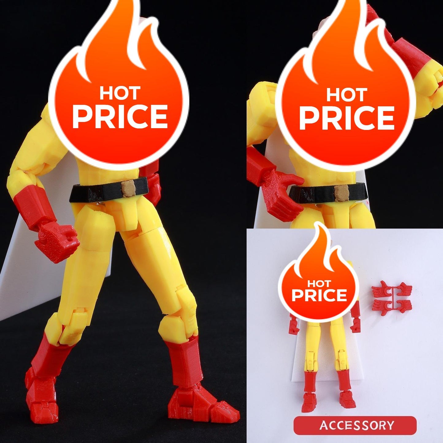 3D Printed Multi-Jointed Action Figure – Demon SlayerTanjiro Inspired Poseable Anime Model, Movable Collectible Gift