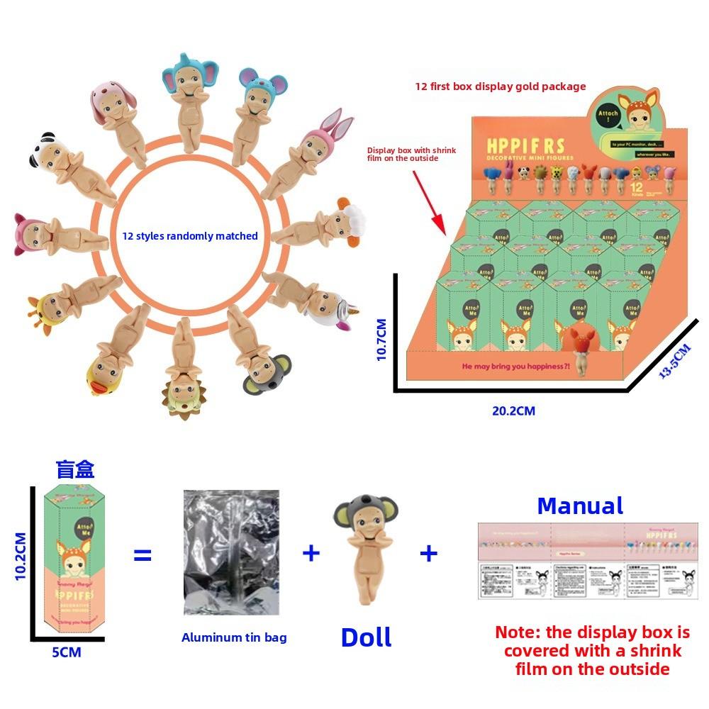 Angel Resting Pose Blind Box – Sonny Bug's Word Series,Kawaii Desk Decor Figure,Cute Cupid Desk Ornament & Phone Decoration Anime-Style Collectible Figure Toy Gift