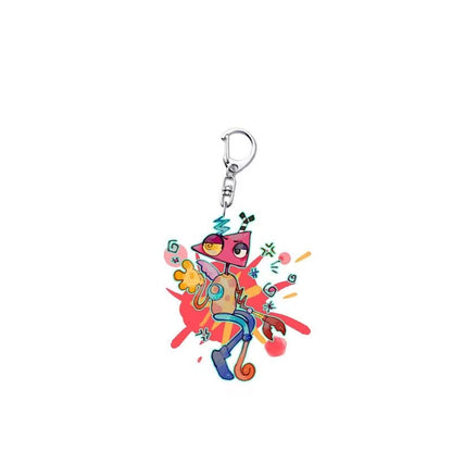 The Amazing Digital Circus Fanart Acrylic Keychains - TADC Pomni Jax Ragatha Kinger Charms - Unique Hand-Drawn Aesthetic Bag Accessories - 6 Styles