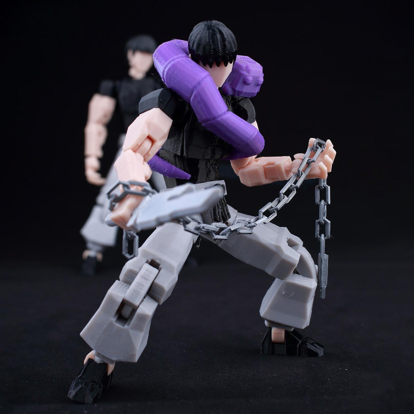 3D Printed Articulated Toji Fushiguro Action Figure – Poseable Jujutsu Kaisen Anime Collectible Model Toy Gift for Fans