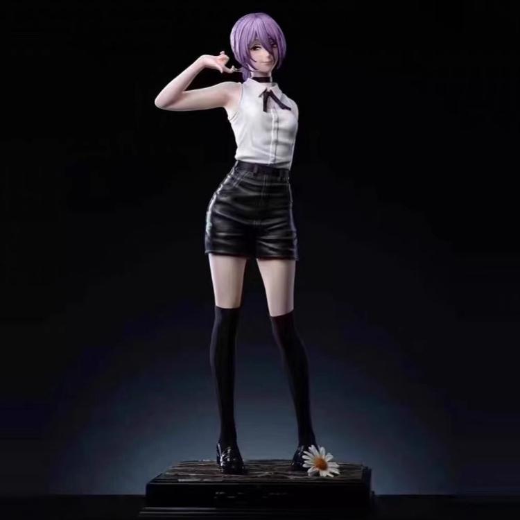 Reze Bomb Devil Dual-Head Statue – Chainsaw Man Anime Girl Resin Figure Boxed Model