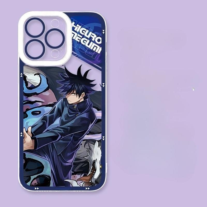 Jujutsu Kaisen Gojo Satoru & Ryomen Sukuna Silicone Phone Case for iPhone 16 Pro Max/15/14/13 – Anime Shockproof Cover Gift
