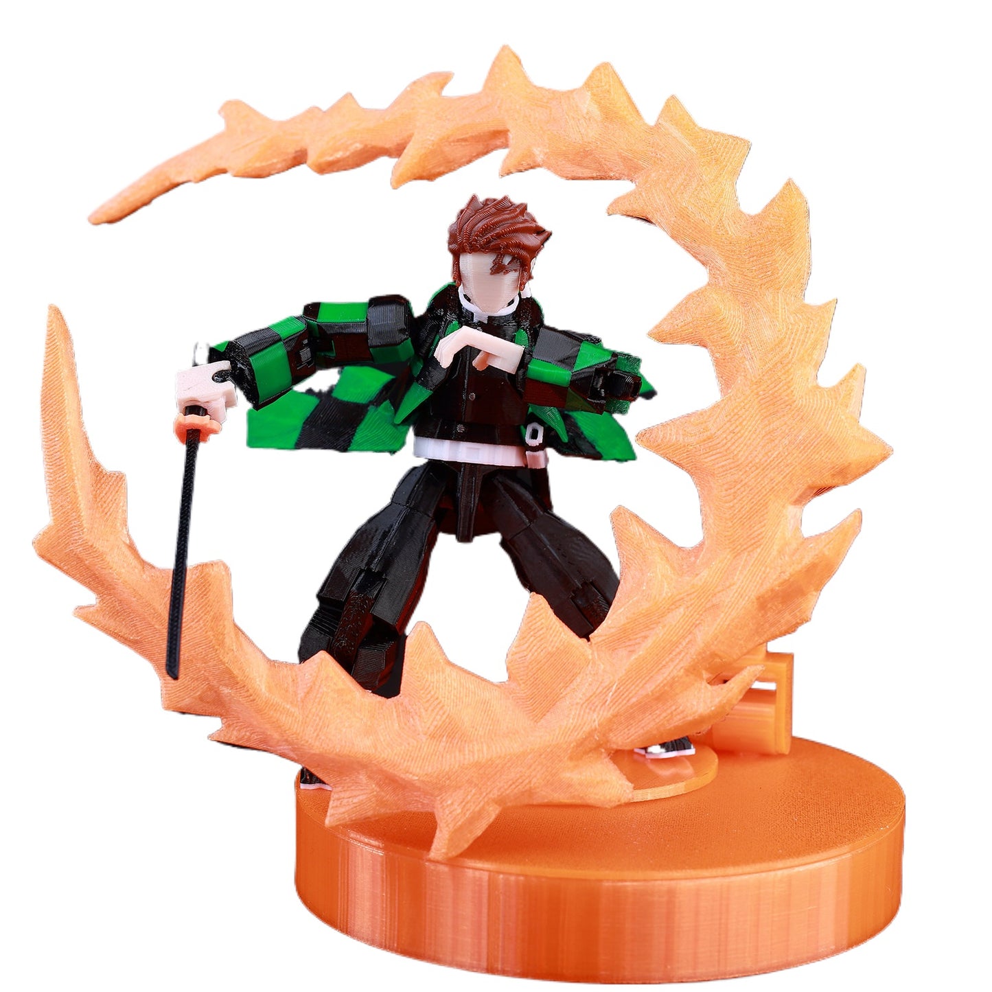 Tanjiro 3D Printed Action Figure - 15cm Ultra Poseable