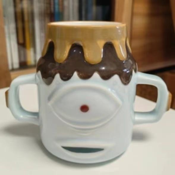 Jujutsu Kaisen Inspired Jogo Mug – Funny Volcano Head Character Coffee Cup, Anime Ceramic Mug Gift for Fans