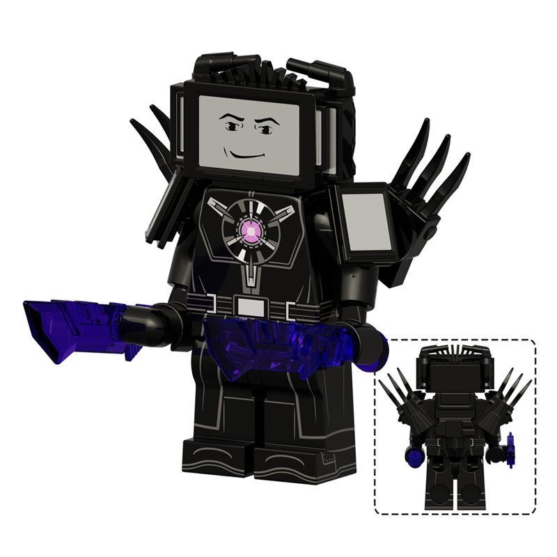 Toilet Man vs Camera Man Mini Figure Set – Titan Speaker Man & TV Man Building Block Toy, Assembly Collectible Model