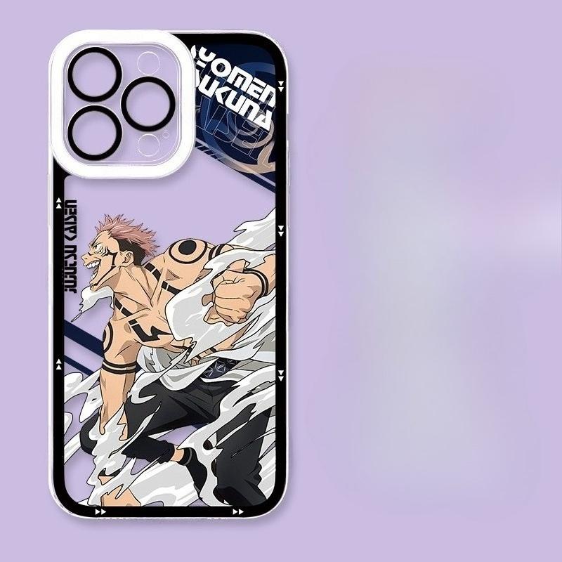Jujutsu Kaisen Gojo Satoru & Ryomen Sukuna Silicone Phone Case for iPhone 16 Pro Max/15/14/13 – Anime Shockproof Cover Gift