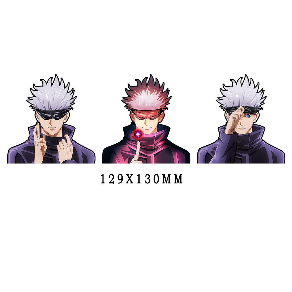 Jujutsu Kaisen Satoru Gojo 3D Gradient Sticker – Anime Holographic Decal for Car, Phone & Creative Gifts