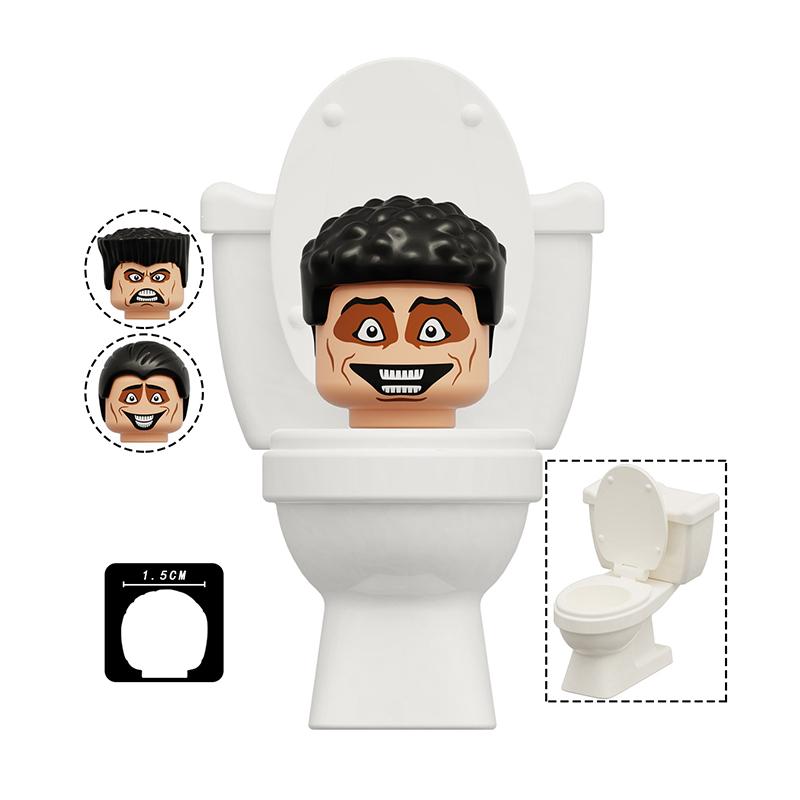 Toilet Man vs Camera Man Mini Figure Set – Titan Speaker Man & TV Man Building Block Toy, Assembly Collectible Model