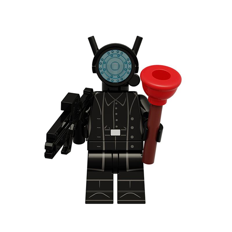 Toilet Man vs Camera Man Mini Figure Set – Titan Speaker Man & TV Man Building Block Toy, Assembly Collectible Model