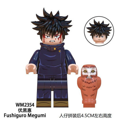 Jujutsu Kaisen Mini Figure Brick Set – All Character Assembly Toy, Anime Building Block Collectible Gift for Fans