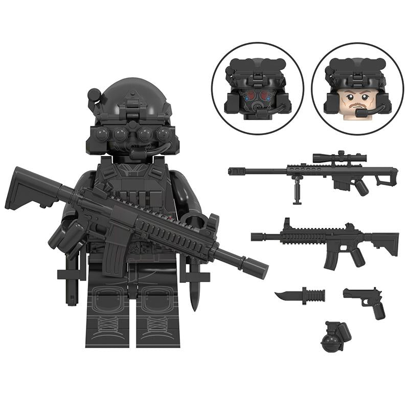 Special Forces Third-Party Mini Figure Set – Military World Counter-Terror Soldiers, Building Block Assembly Toy