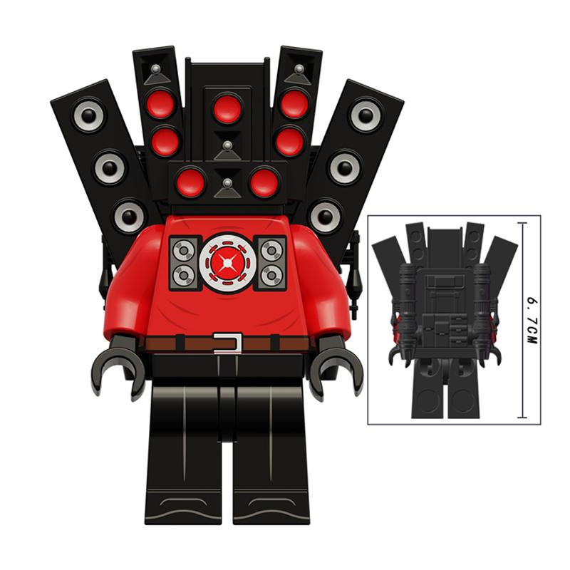 Toilet Man vs Camera Man Mini Figure Set – Titan Speaker Man & TV Man Building Block Toy, Assembly Collectible Model