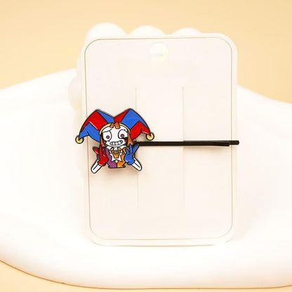 The Amazing Digital Circus Bobby Pins - TADC Pomni, Jax & Caine Hair Clips - Kawaii Anime Hair Accessories for Girls & Teens - 11 Character Styles