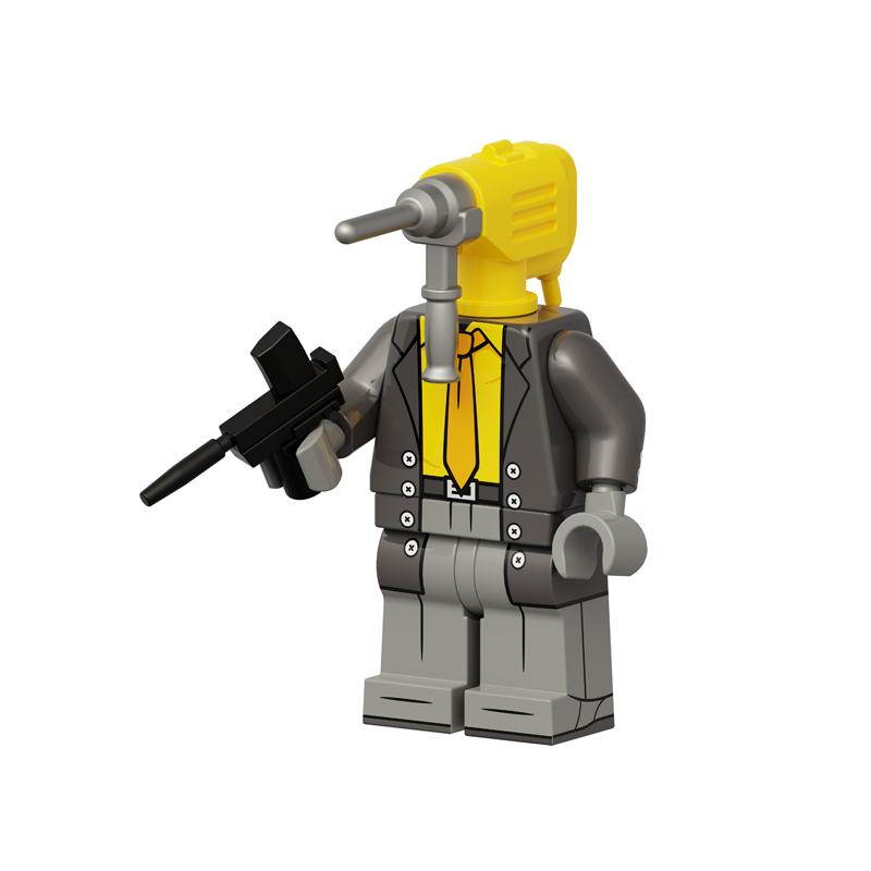 Toilet Man vs Camera Man Mini Figure Set – Titan Speaker Man & TV Man Building Block Toy, Assembly Collectible Model