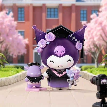 Limited Edition Kuromi School Diary Series Blind Box - Kawaii High School Chibi Figure - Surprise Mystery Box Punk Rockstar Cheerleader Desk Mascot Birthday Gift