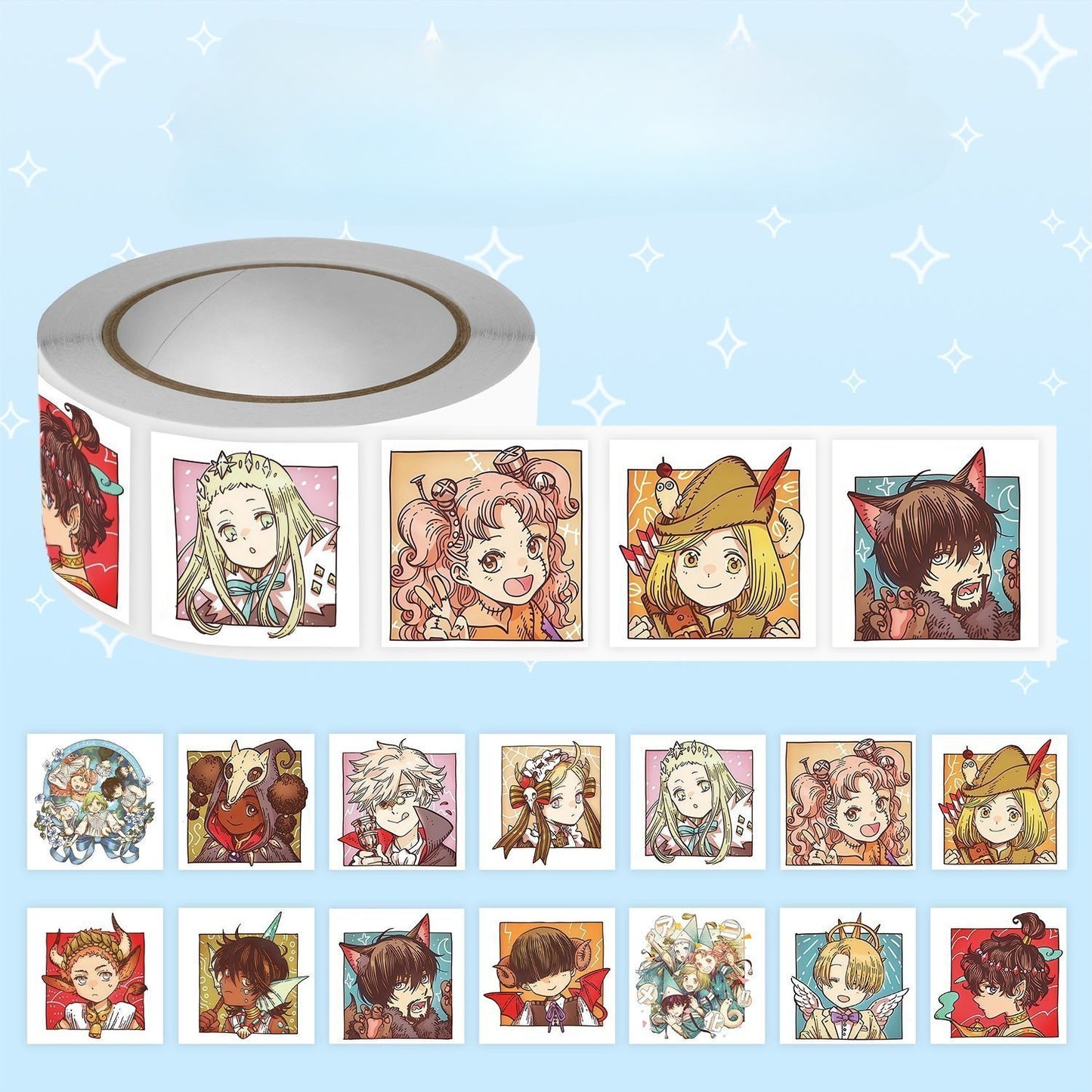 Witch Hat Atelier Artisan Roll Stickers - 500Pcs Magical Chibi Collection
