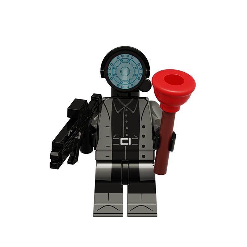 Toilet Man vs Camera Man Mini Figure Set – Titan Speaker Man & TV Man Building Block Toy, Assembly Collectible Model