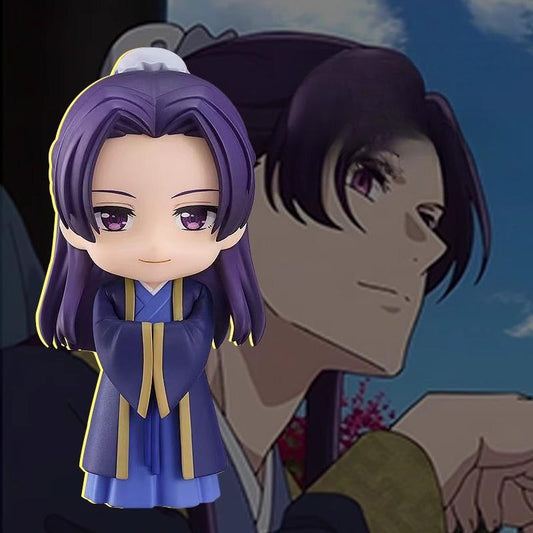 The Apothecary Diaries Inspired Catnip Renji Posable Clay Figure – Interchangeable Face Doll Collectible Toy & Display Statue