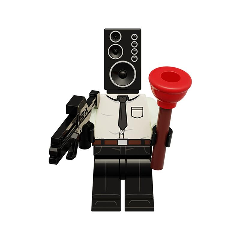 Toilet Man vs Camera Man Mini Figure Set – Titan Speaker Man & TV Man Building Block Toy, Assembly Collectible Model
