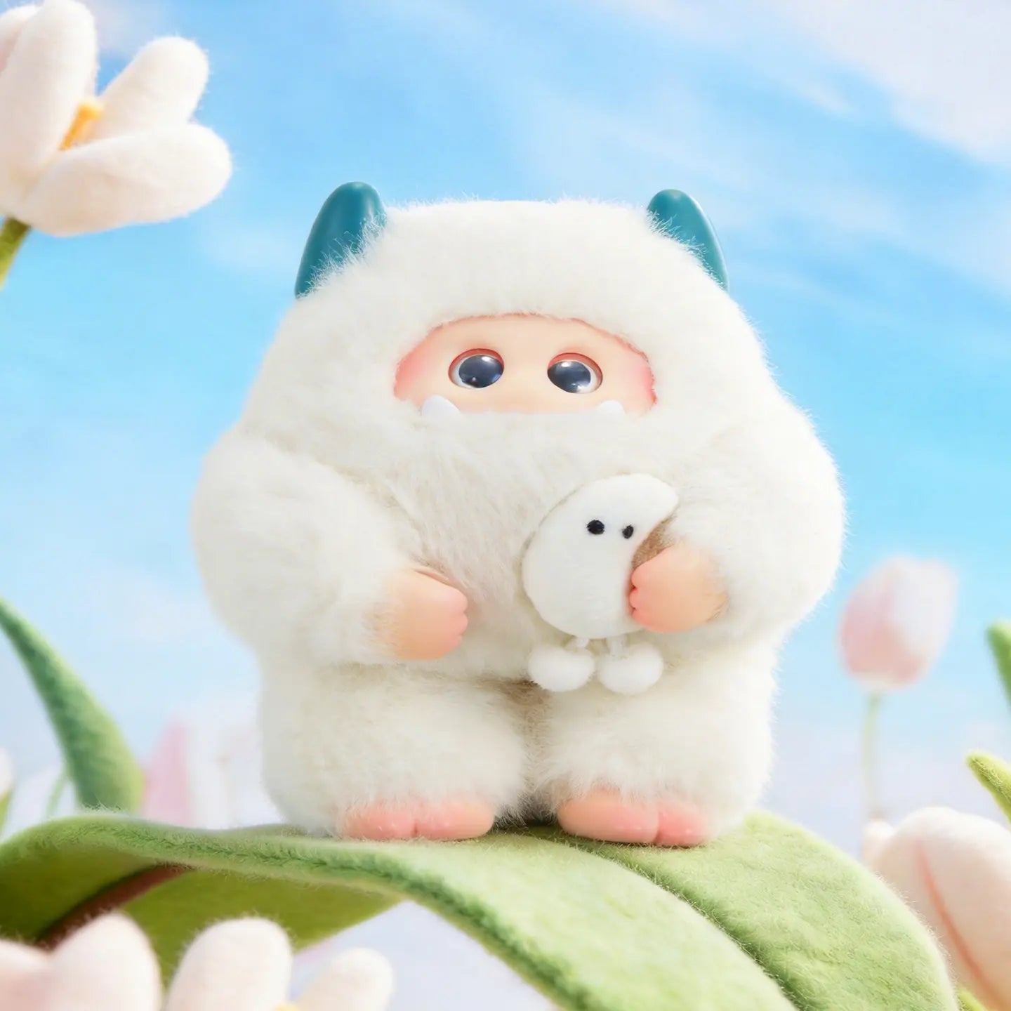 Limited Edition Fluffy Monster Marshmallow Dream Series Blind Box - Vinyl Face Plush Doll Mystery Toy - Cute Forest Sasquatch Yeti Bag Charm Desktop Mascot Birthday Gift