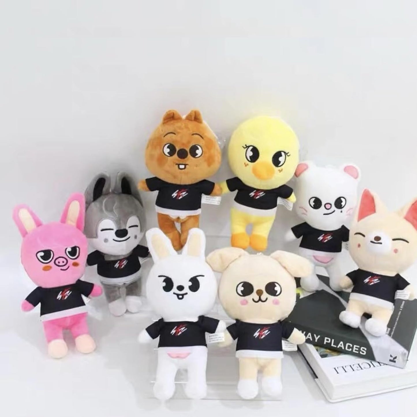 8 PCS Skzoo Plushies Stray Kids Plush Toys Set 8 Inches Cute Stuffed Animals Toy Stray Kids Ideas for Fans Boys and Girls
