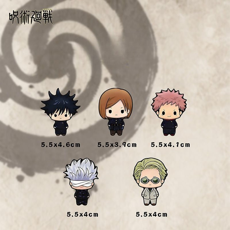 Jujutsu Kaisen Chibi Refrigerator Magnets - Flexible Sorcerer Kitchen Decor