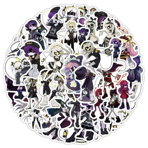 Murder Drones Sticker Pack - 50Pcs MD Vinyl Decals - Uzi, N, V & Maid Version Cyn Stickers - Waterproof Laptop & Water Bottle Decor - Indie Animation Merch Set
