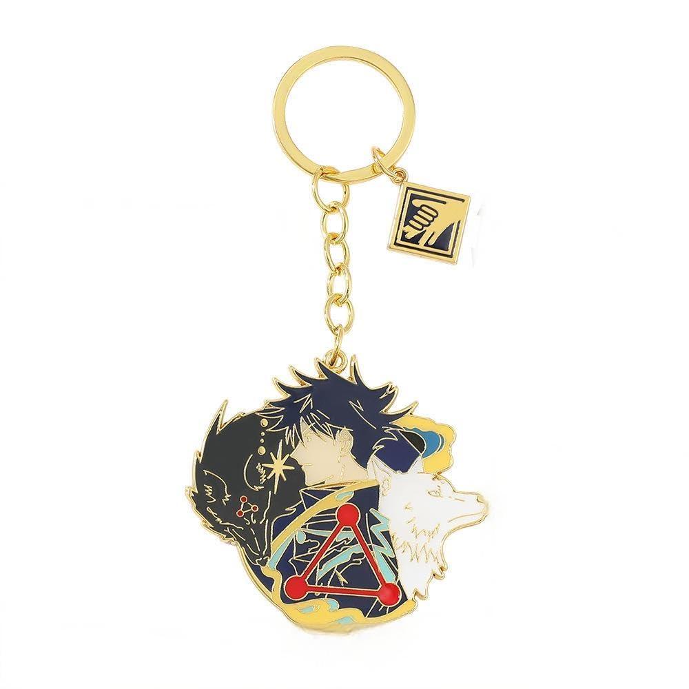 Anime Sorcery School Keychain Set – Blue Infinity, Gojo Satoru, Itadori Yuji, Toji, Nanami,  Metal Charms Pendant for Fans