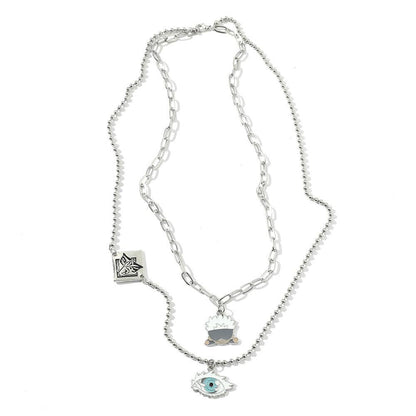 JJK Gojo Satoru Mini Pendant Necklace – Stylish Creative Anime Jewelry Accessory
