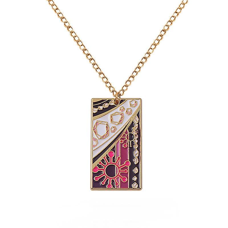 Anime-Inspired Metal Necklace – Slayer Corps Tanjiro Kamado Inosuke Hashibira Flame Hashira Theme Fashion Jewelry Gift for Fans & Cosplay