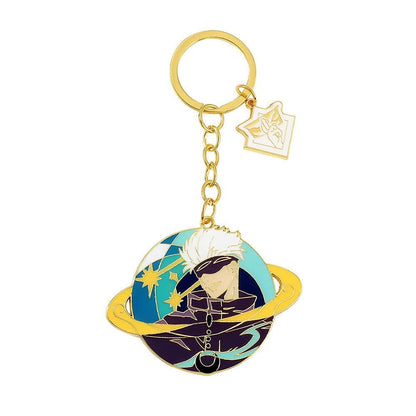 Anime Sorcery School Keychain Set – Blue Infinity, Gojo Satoru, Itadori Yuji, Toji, Nanami,  Metal Charms Pendant for Fans