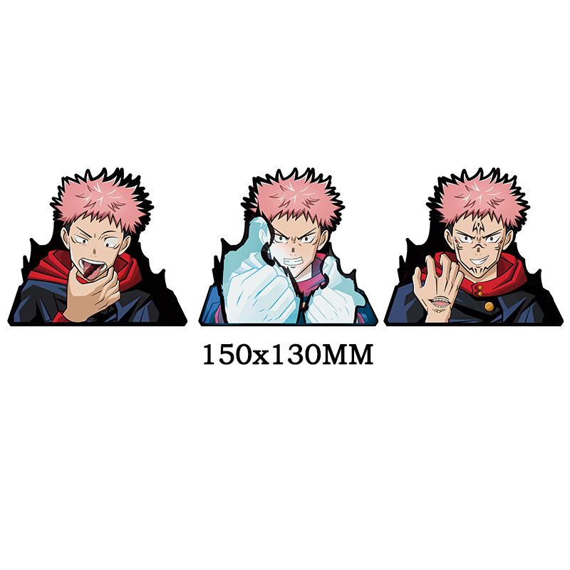 Jujutsu Kaisen Satoru Gojo 3D Gradient Sticker – Anime Holographic Decal for Car, Phone & Creative Gifts
