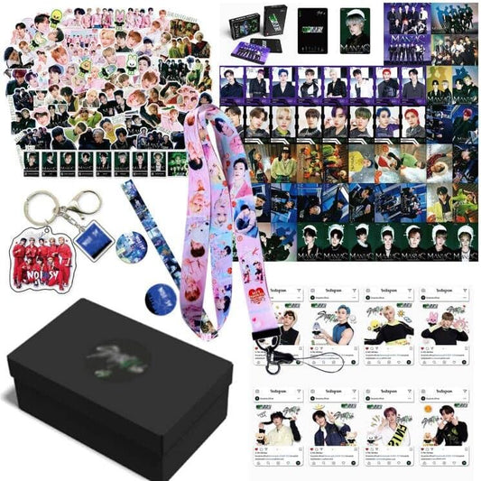 161PCS Music Fan Style Card & Sticker Box – Inspired Collectibles Gift Set for Boys & Girls