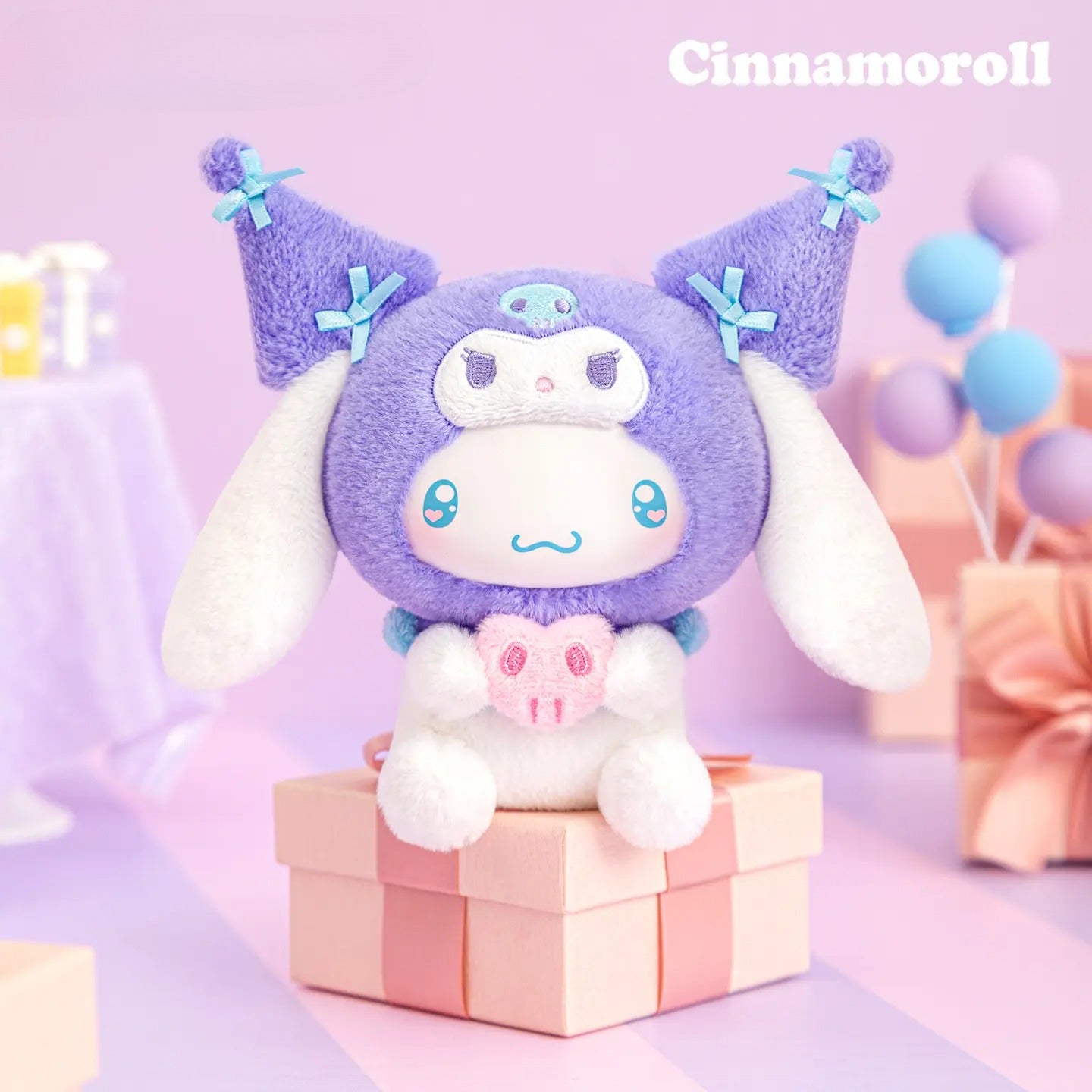 Limited Edition Sanrio Characters Kuromi Cosplay Party Blind Box - Vinyl Face Plush Doll Keychain - Surprise Mystery Box Kawaii Hello Kitty Cinnamoroll Mascot Bag Charm Gift