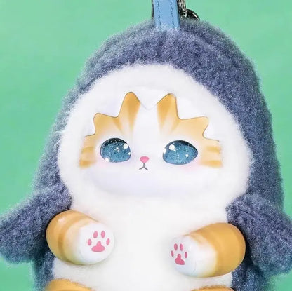 Limited Edition mofusand Animal Costume Blind Box - Vinyl Face Plush Doll Keychain - Surprise Mystery Box Kawaii Shark Panda Cat Bag Charm Pendant Gift