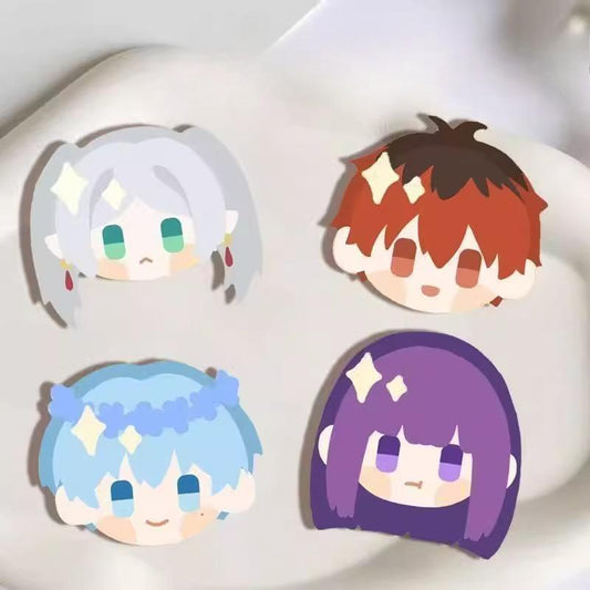 Frieren: Beyond Journey’s End Inspired Funny Character Pin Badge – Cute Anime Cartoon Brooch for Backpack, Clothes, or Gift for Fans and Collectors