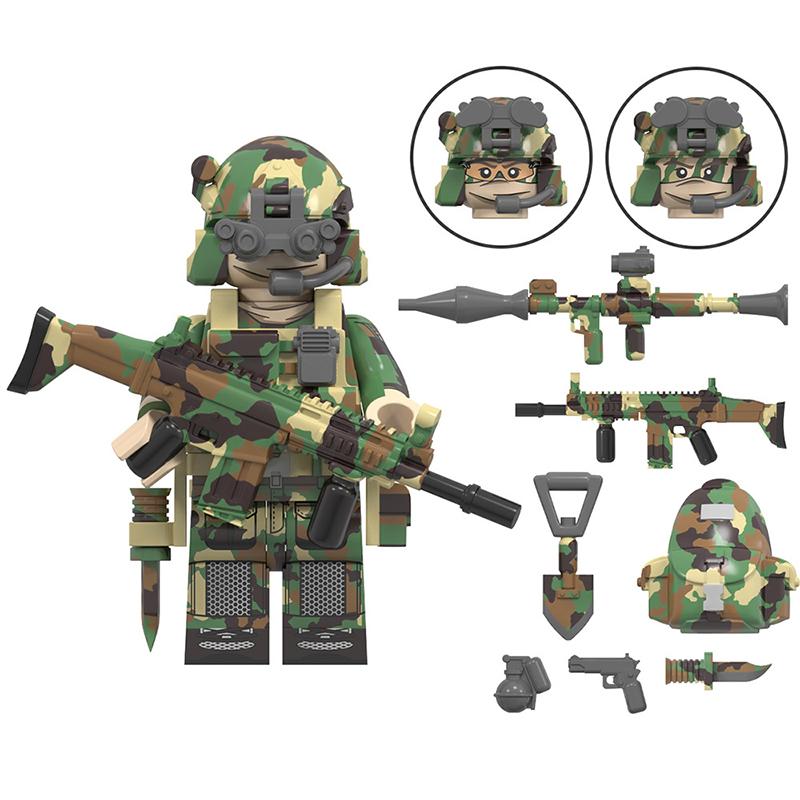 Special Forces Third-Party Mini Figure Set – Military World Counter-Terror Soldiers, Building Block Assembly Toy