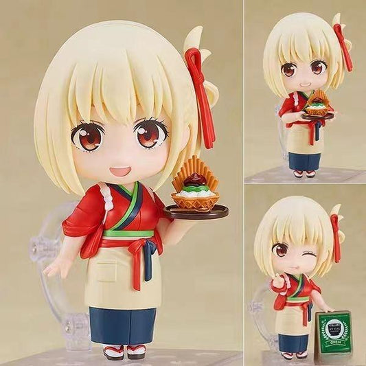 GSC Nendoroid Lycoris Recoil Chisato Nishikigi & Takina Inoue – Cafe Uniform Ver. Cute Mini Figures Gift