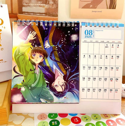 The Apothecary Diaries 2025-2026 Desk Calendar – Maomao Anime Monthly & Daily Schedule, Japanese Fantasy Series Collectible Ornament Gift