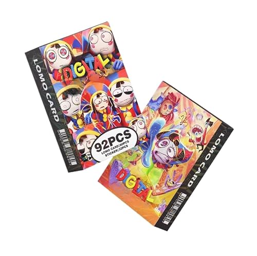 92pcs Dark Circus Mini Fan Cards – Double-Sided Character Art Set Inspired-Pomnii, Jax & More, Digitalcircus  Fantasy Style Collectible Pack
