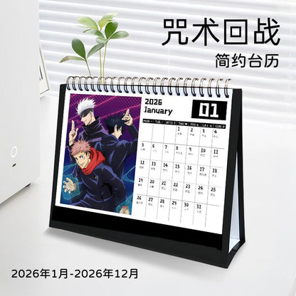 Jujutsu Kaisen 2026 Desktop Calendar - Official Anime Sorcerer Planner