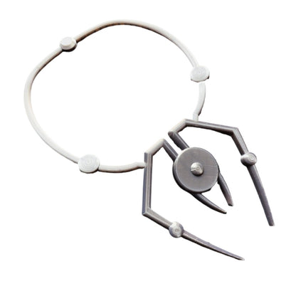 Alien Stage Till Round 7 Cosplay Microphone & Collar Prop Set - Screen-Accurate LED Stage Mic - ALNST Tillcos Cyberpunk Rebel Neck Ring Accessory