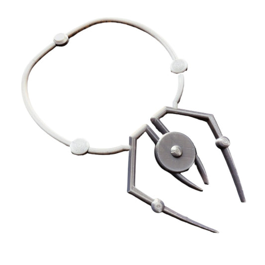 Alien Stage Till Round 7 Cosplay Microphone & Collar Prop Set - Screen-Accurate LED Stage Mic - ALNST Tillcos Cyberpunk Rebel Neck Ring Accessory